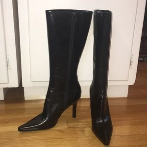 Nine West Arino Tall Pointy Black Boot